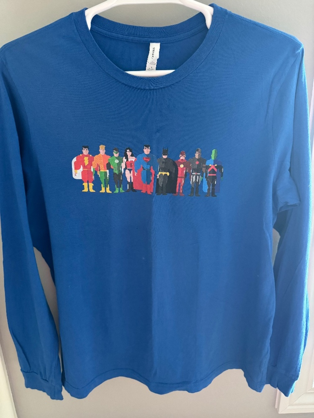 DC Superfriends Long Sleeve T-Shirt, mens XL Bella Canvas shirt